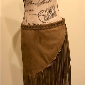 Miss Me fringe skirt, M